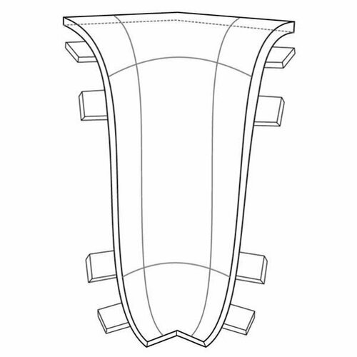 фото Плинтус напольный пластиковый с кабель-каналом ideal