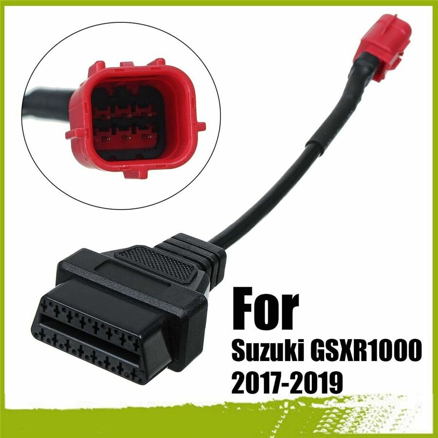 Кабель адаптера диагностики obd2 с 6-контактным разъемом для suzuki sv650 gsxs1000 gsxs7502017-2019