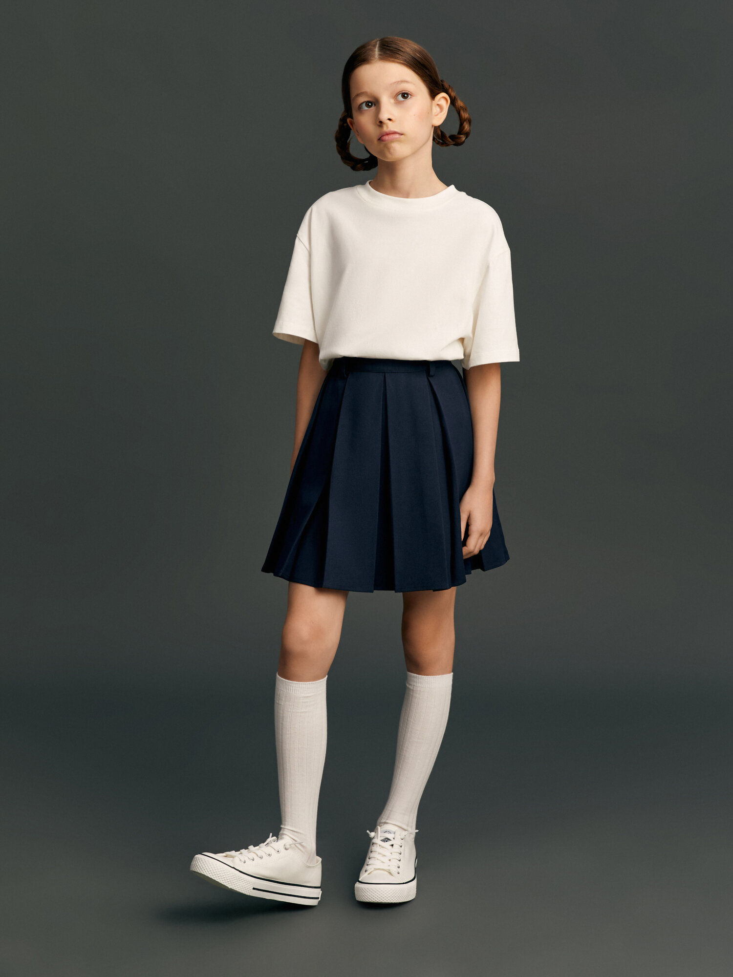 Футболка Junion базовая детская, размер 152, белый — фото 1