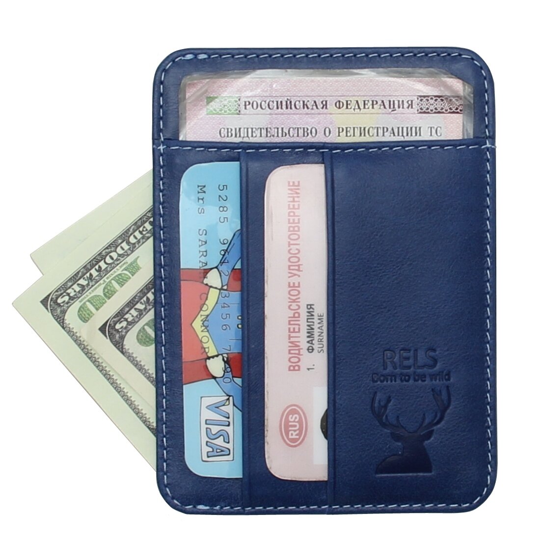Картхолдер RELS, синий — фото 1