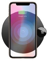 Сетевая зарядка Baseus Digtal LED Display Wireless Charger черный