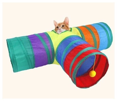 Тоннель для кошек, с игрушкой - фотография № 3