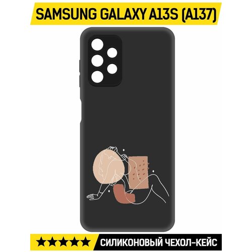 Чехол-накладка Krutoff Soft Case Чувственность для Samsung Galaxy A13s (A137) черный чехол накладка krutoff soft case рубиновое сердце для samsung galaxy a13s a137 черный