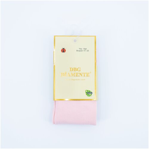 фото Колготки dbg diamente для девочек, классические, размер 5-6, розовый