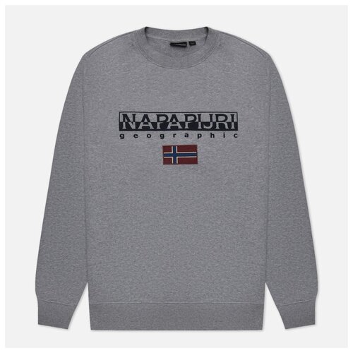 Мужская толстовка Napapijri Ayas Crew Neck серый, Размер S