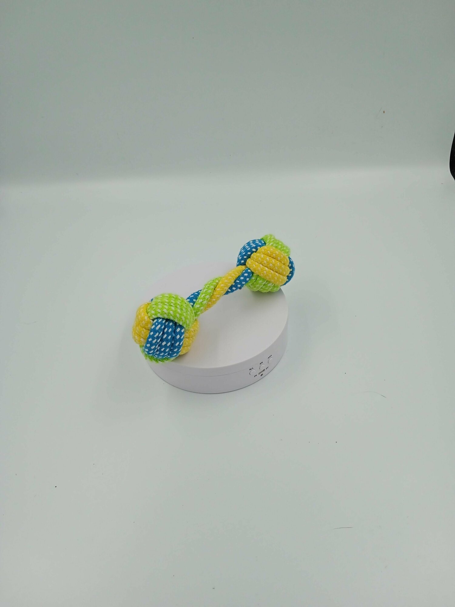 Игрушка для собак ELS PET Плетеный канат-кость, длина 19 см, жевательная игрушка для прорезывания и чистки зубов - фотография № 3