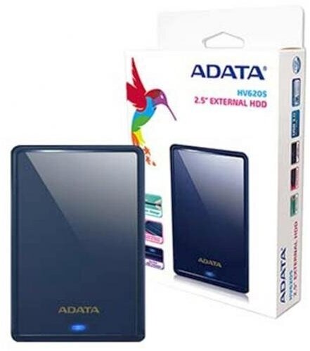 1 ТБ Внешний HDD ADATA HV620S, USB 3.0, белый A-Data - фото №2