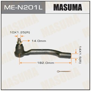 Наконечник рулевой Nissan Qashqai (J10) 07-13, X-Trail (T31) 07-15 MASUMA левый