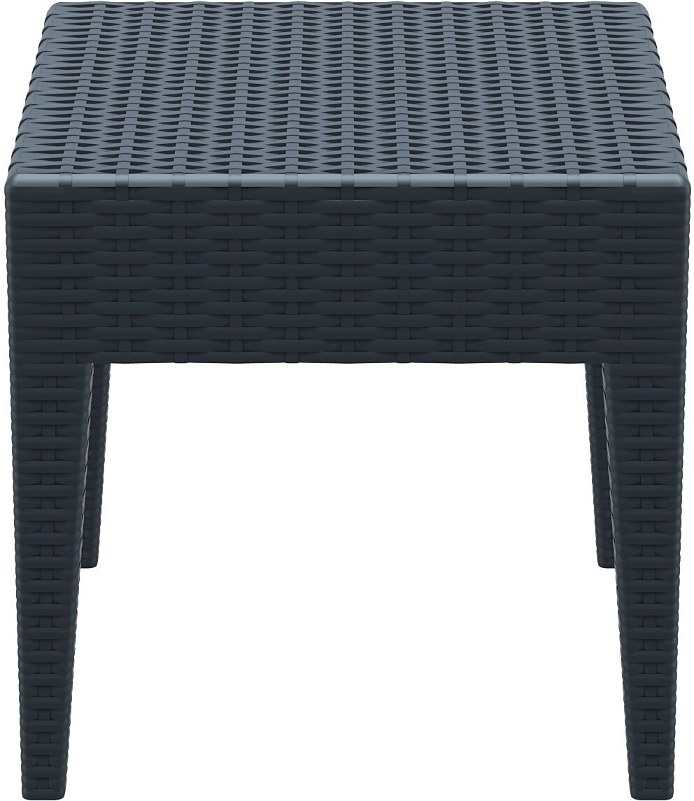 Столик для шезлонга "MIAMI LOUNGE SIDE TABLE", 45*45 см, антрацит, арт. 858 - фотография № 2