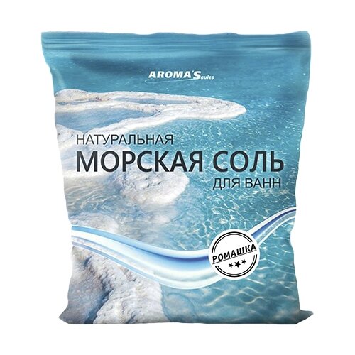 Купить AROMA'Saules Натуральная морская соль для ванн Ромашка, 1 кг
