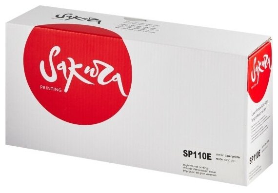 Картридж Sakura Printing SAKURA SP110E Black для Ricoh SP 111, SP 111SU, SP 111S, черный, 2000 к.