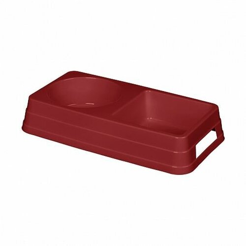 Миска для животных Lucky Pet, 0,8 л, бордовая