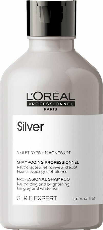 Loreal Professionnel Шампунь для нейтрализации желтизны седых и осветленных волос Expert Silver, 300 мл