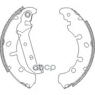 4137.00_=673Sbs=Fsb635! Колодки Барабанные Ford Fiesta 1.3I-1.4Tdci 01> Remsa арт. 413700