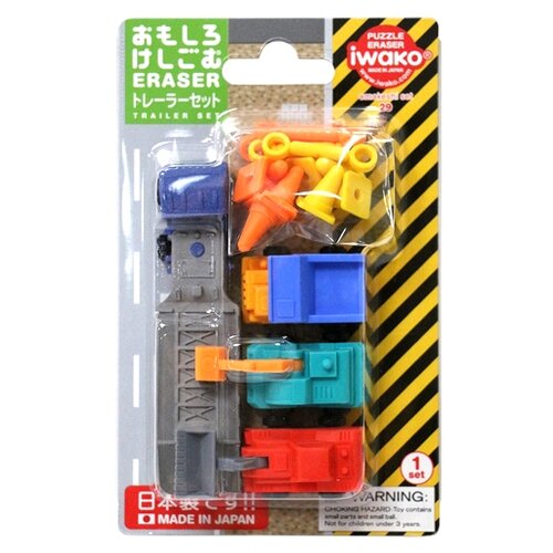 IWAKO Набор Ластиков строительная техника 1 шт.