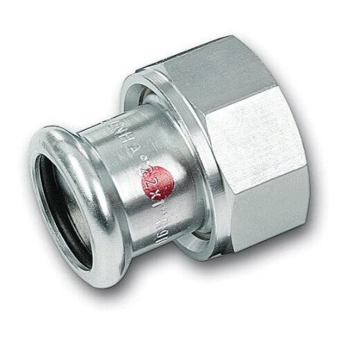 Соединение-пресс разъемное, с накидной гайкой и плоск. упл. 18х3/4, тип 24359g, Sanha 124359G1834 lnd