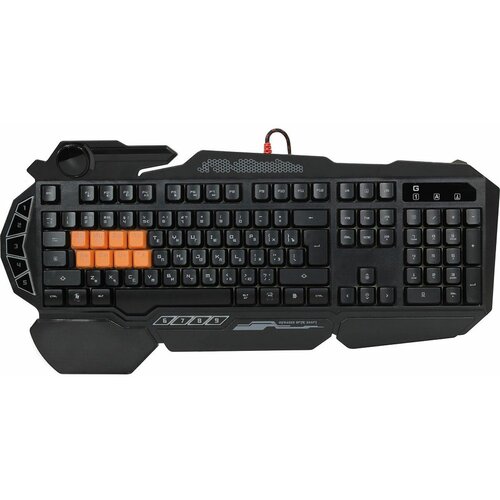 Клавиатура A4 Bloody B318 черный USB Multimedia for gamer LED подставка для запястий 405200₽