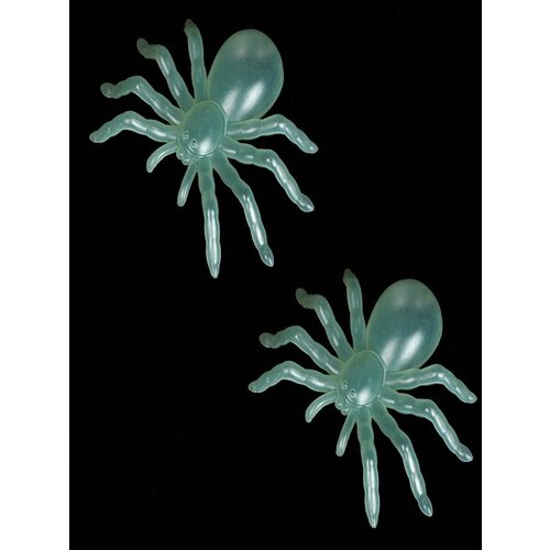 Игрушка Паук светящийся в темноте набор 2 шт 277₽