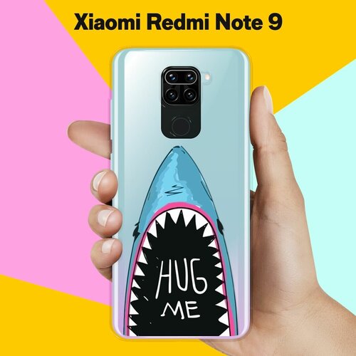 Силиконовый чехол Акула на Xiaomi Redmi Note 9 силиконовый чехол с принтом and what для xiaomi redmi note 9 сяоми редми ноут 9