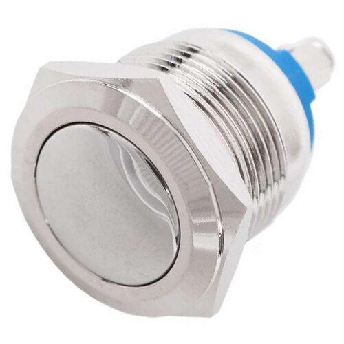 Кнопка антивандальная d19 Б/Фикс (2с винт) (ON)-OFF сфера (PBS-28В, A19-A2) Rexant (в упак. 1шт.), 1шт