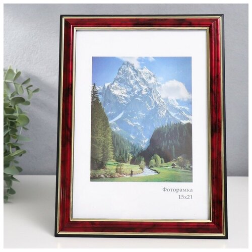 Фоторамка пластик Офис 2 15х21 см карельская берёза 303₽