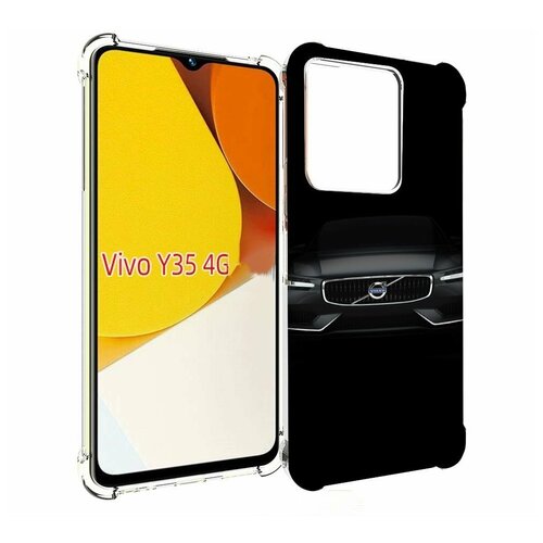 Чехол MyPads volvo вольво 1 мужской для Vivo Y35 4G 2022 / Vivo Y22 задняя-панель-накладка-бампер