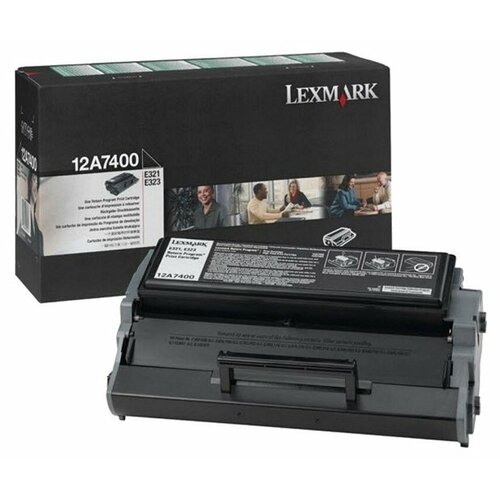 Картридж Lexmark 12A7400, 3000 стр, черный картридж lexmark 12a7400 3000 стр черный