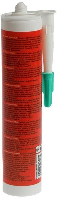 Universal Silicone 123081 Герметик силиконовый универсальный (бесцветный, 270 мл) Упаковка (15 шт.) Profil - фото №3