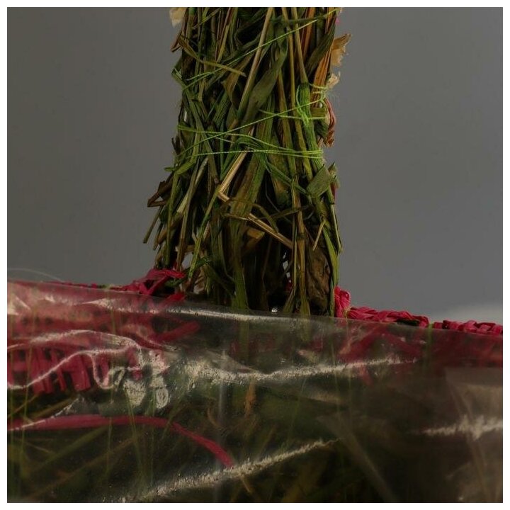 Набор корзин «Цветочный бантик», 2 шт, 25×17×11/28 см, 19×10×9/22 см, трава