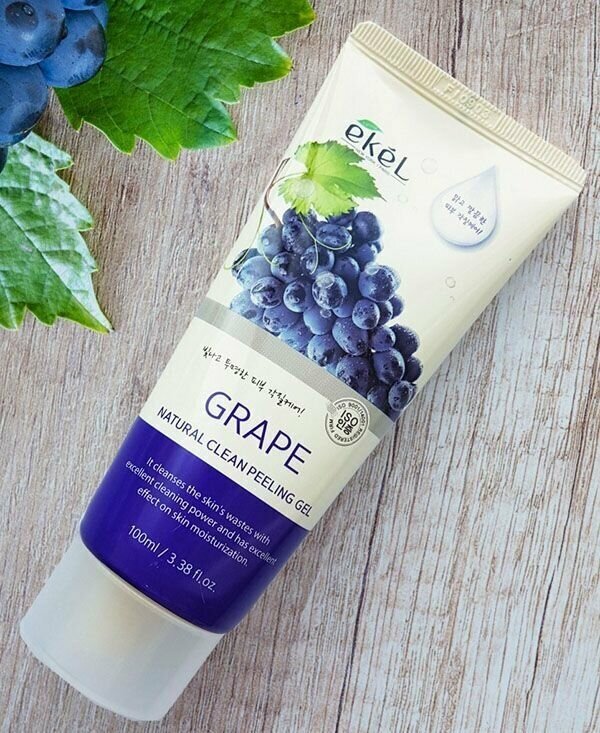 Ekel Пилинг-скатка Natural Clean Peeling Gel Grape с экстрактом винограда, 100 мл - фотография № 12