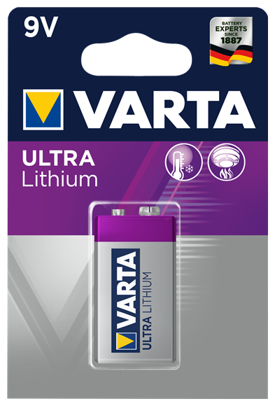 Батарейка VARTA ULTRA Lithium 9V Крона