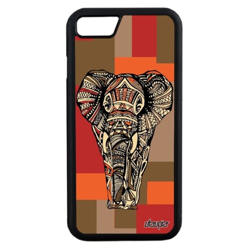 фото Чехол на мобильный apple iphone 7, "слон" саванна elephant utaupia