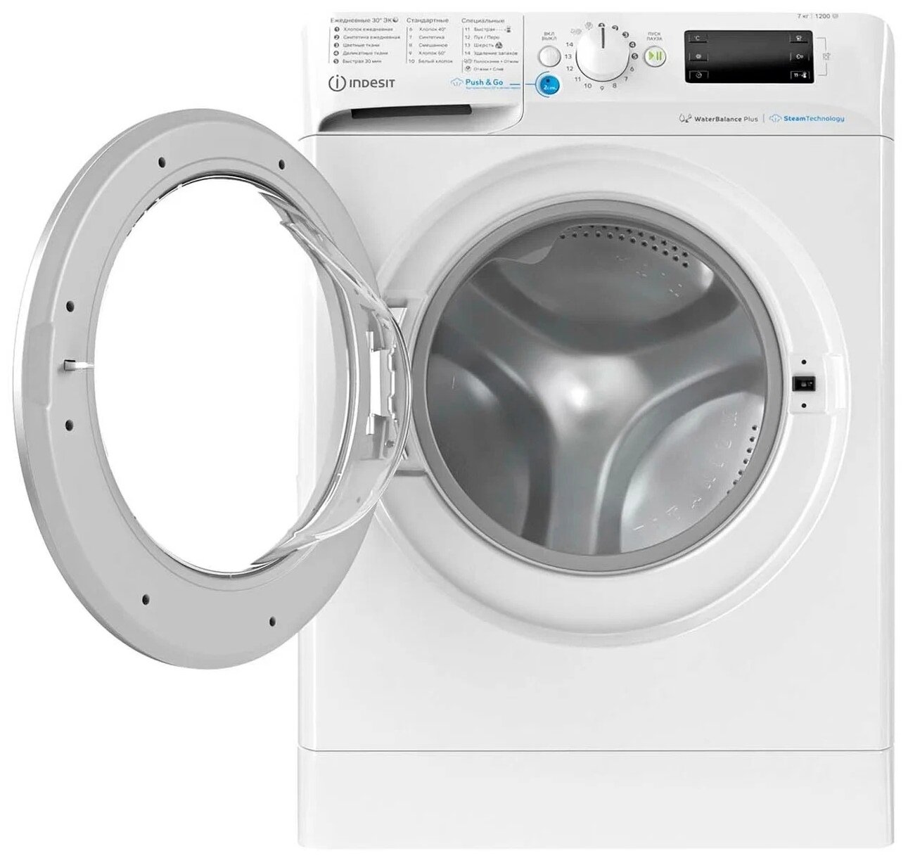 Стиральная машина Indesit BWSE 71252X WSV RU, фронтальная, 7кг, 1200об/мин - фото №2