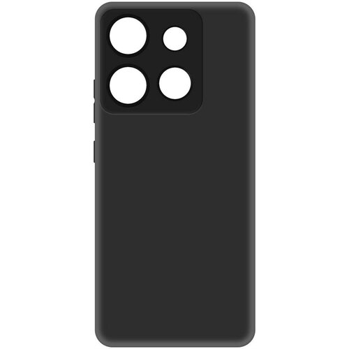 Чехол-накладка Krutoff Soft Case для INFINIX Smart 7 HD черный чехол накладка krutoff soft case романтика для infinix smart 7 черный