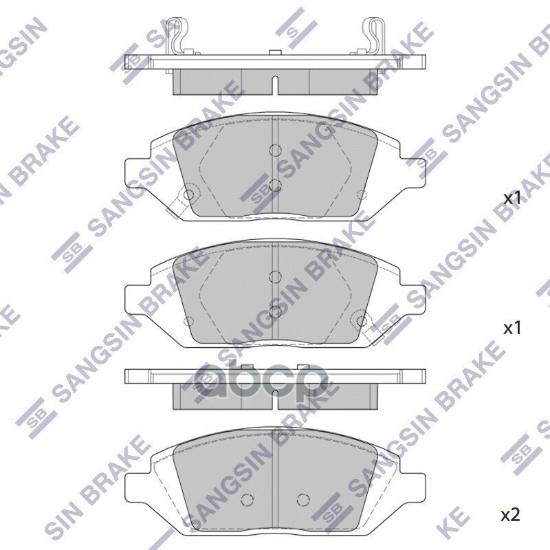 Колодки Тормозные Дисковые Sangsin brake арт. SP1836