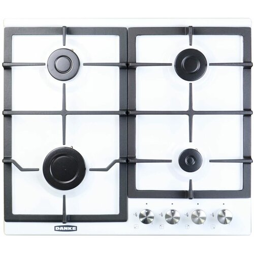 Поверхность газовая DANKE KRETA 6L4G WHITE ENAMEL SS белый чугун гк 775200₽