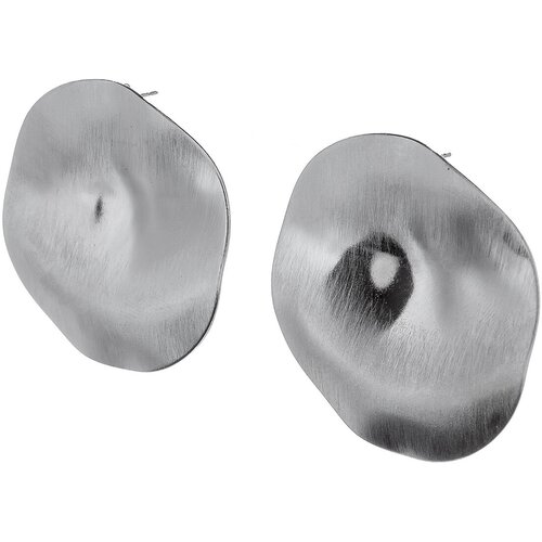 фото Серьги moon paris, ringo, в форме диска, mr-23.02-044 серебристый