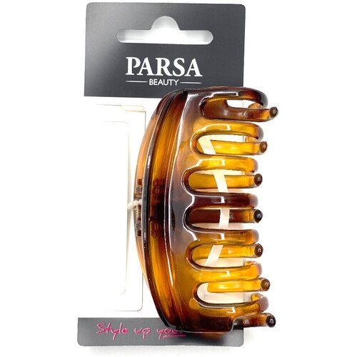 Заколка-краб для волос PARSA BEAUTY коричневый 87793