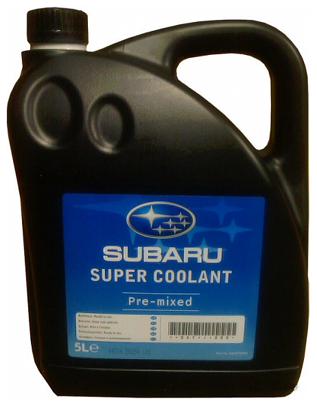 SUBARU K067EYA000 антифриз super coolant, 5л. синий