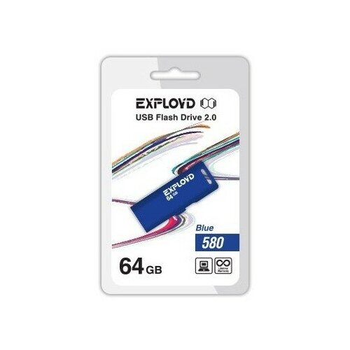 USB флэш-накопитель EXPLOYD 64GB-580-синий 1077083