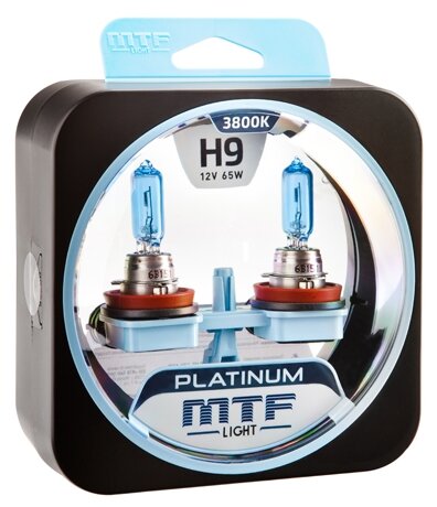 Галогенные автолампы MTF Light серия PLATINUM H9, 12V, 65W