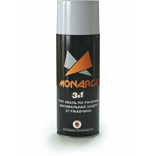 Грунт-эмаль по ржавчине аэрозольный акриловый Eastbrand Monarca RAL7035 светло-серый 520 мл.