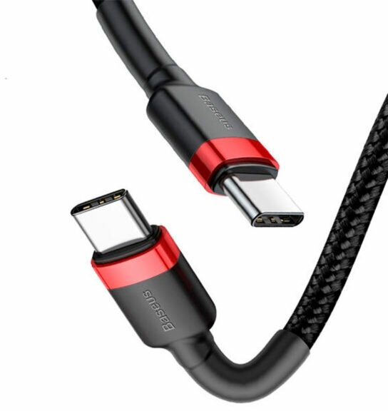 Аксессуар Baseus Cafule USB - USB Type-C PD2.0 60W 2m Red-Black CATKLF-H91