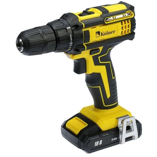 Дрель-шуруповерт Kolner KCD 182LС 18 В 4001450 обмин 2х2 Ач Li-Ion 2920 Нм кейс 1091100₽