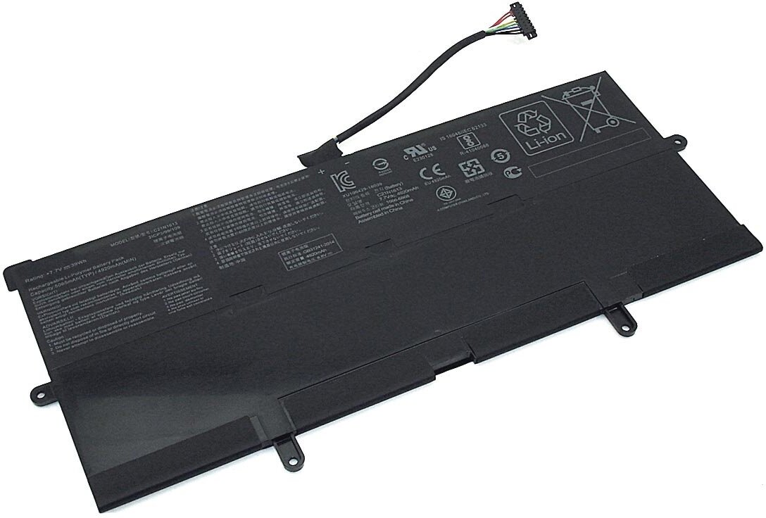 Аккумулятор C21N1613 для ноутбука Asus Chromebook Flip C302C 7.7V 39Wh (5000mAh) черный
