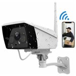 Уличная IP видеокамера 2 Мп (Full HD), с Wi-Fi, слотом microSD, микрофоном и динамиком, EbitCam EBO2 - изображение