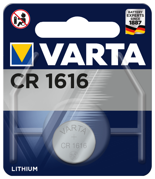 Батарейка Varta CR 1616 Bli 1 Lithium (6616101401) - фото №1