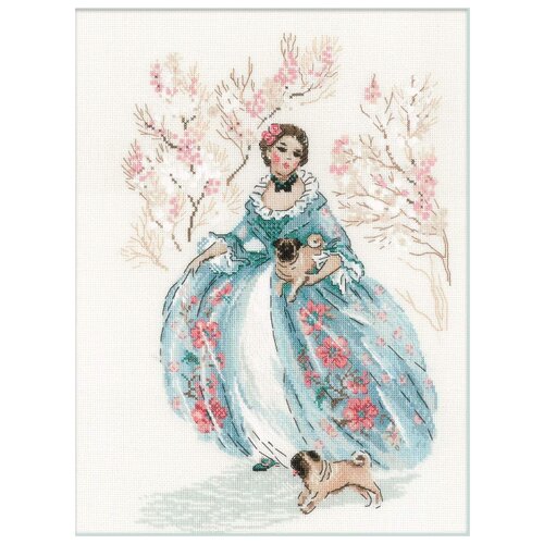 фото Риолис набор для вышивания рококо. прогулка 25 x 33 см (1723)