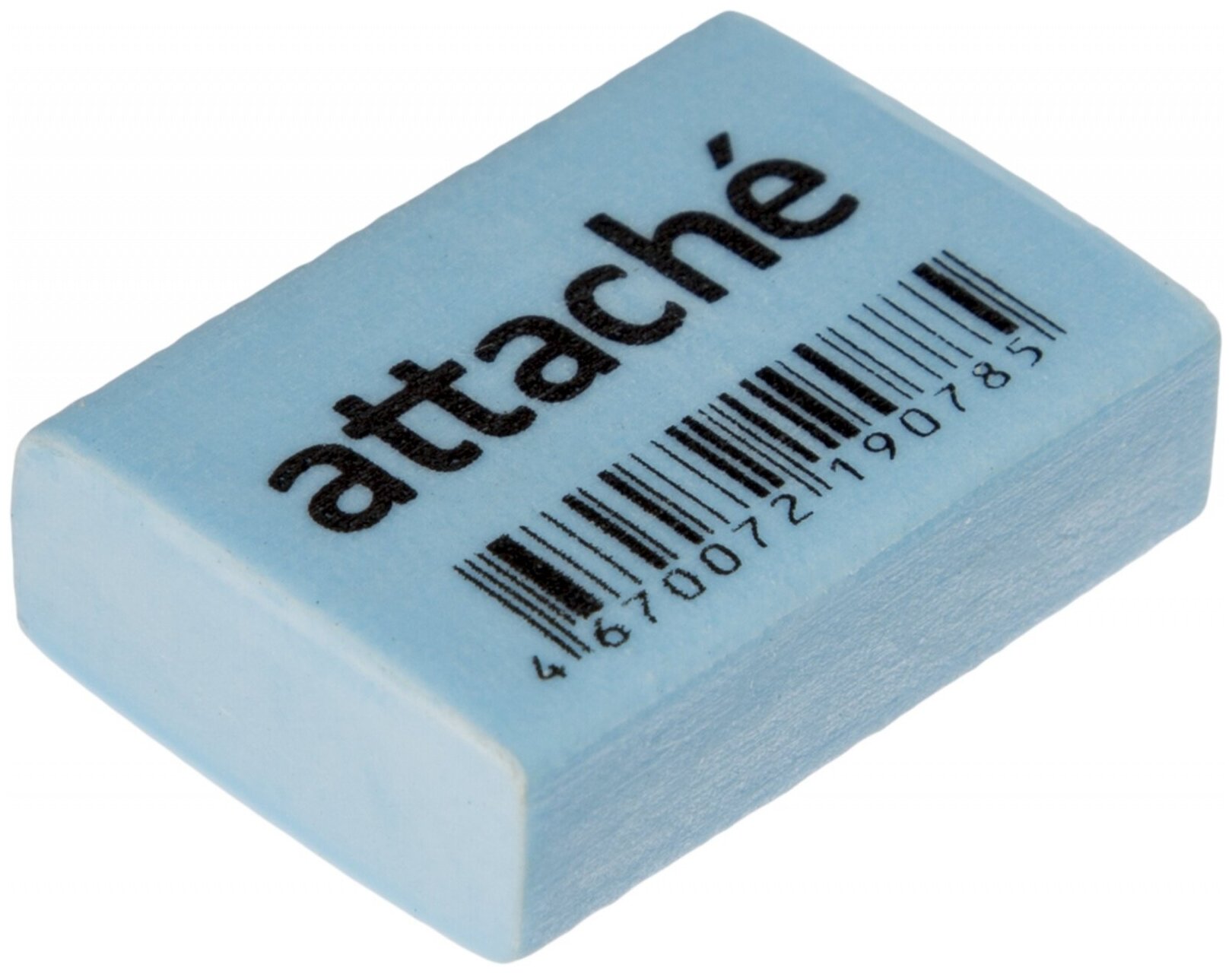 Ластик Attache 26х18х8 мм синтетический каучук, голубой, Россия