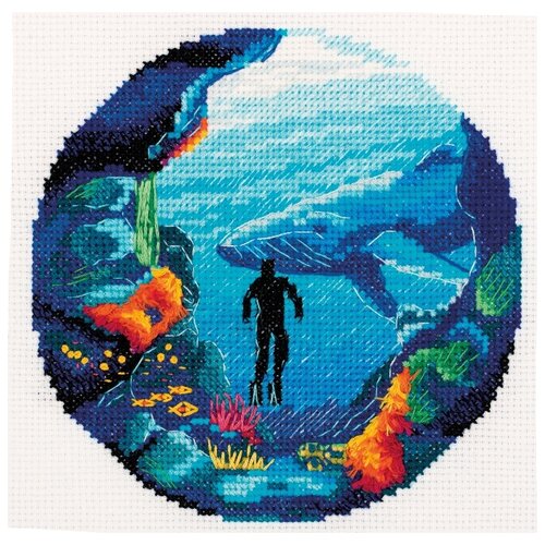 фото Набор для вышивания крестиком panna дайвинг (st-7224)